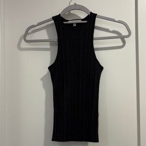 Madewell Black Ribbed Tank Top
